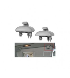 Set 2 Cleme suport parasolar gri compatibile Volkswagen, Audi, Skoda,  Cod: RAZ431 - RAZ432