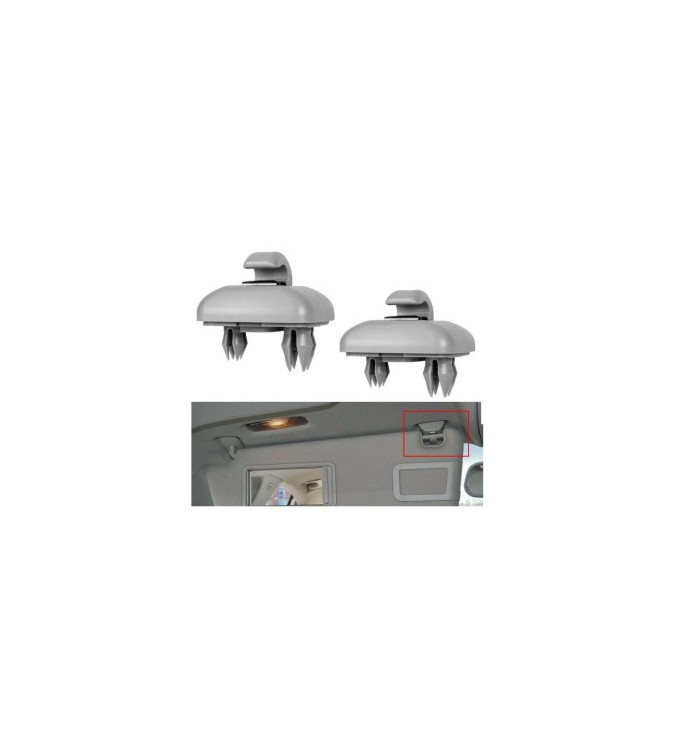Set 2 Cleme suport parasolar gri compatibile Volkswagen, Audi, Skoda, Cod: RAZ431 - RAZ432 Set 2 Cleme suport parasolar gri compatibile Volkswagen, Audi, Skoda, Cod: RAZ431 - RAZ432