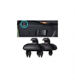Set 2 Cleme suport parasolar gri compatibile Volkswagen, Audi, Skoda,  Cod: RAZ431 - RAZ432