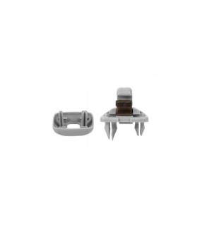 Set 2 Cleme suport parasolar gri compatibile Volkswagen, Audi, Skoda,  Cod: RAZ431 - RAZ432