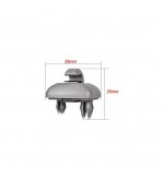 Set 2 Cleme suport parasolar gri compatibile Volkswagen, Audi, Skoda,  Cod: RAZ431 - RAZ432
