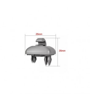 Set 2 Cleme suport parasolar gri compatibile Volkswagen, Audi, Skoda,  Cod: RAZ431 - RAZ432
