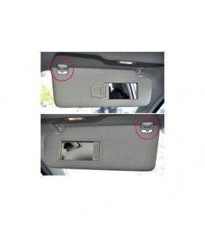 Set 2 Cleme suport parasolar gri compatibile Volkswagen, Audi, Skoda,  Cod: RAZ431 - RAZ432