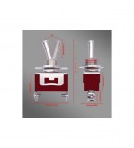 Intrerupator cu cheie 2 pozitii ON-OFF, 2 terminale, 15A Cod: C00492