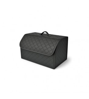 Organizator portbagaj auto premium din piele ecologica negru,55 x 30 x 30 cm Cod: RAZ451