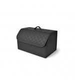 Organizator portbagaj auto premium din piele ecologica negru,40 x 30 x 30 cm Cod: RAZ453