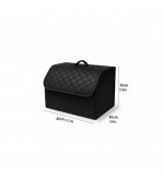 Organizator portbagaj auto premium din piele ecologica negru,40 x 30 x 30 cm Cod: RAZ453