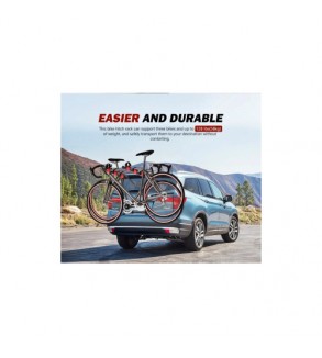 Suport auto pentru 3 biciclete, capacitate 58 kg, montaj rapid fara unelte Cod: BAG104