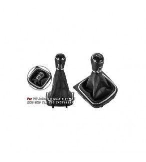 Manson schimbator si maner compatibil Volkswagen Golf VI MK5-MK6 2005-2014 cu 2 adaptoare pentru 5 si 6 viteze Cod: SC-05