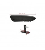 Cotiera auto universala reglabila cu brat captusit si sistem rabatabil  cu montaj lateral  pe partea Stanga Cod: 1158L