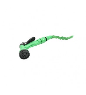Furtun gradina extensibil latex 10-30m cu pistol 7 functii si accesorii Cod: BK76056