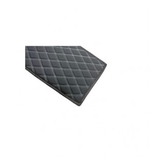 Covoras tunel imitatie piele negru cusatura gri 25x60cm