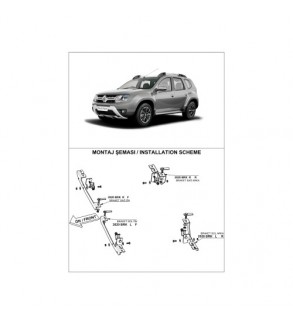Praguri laterale compatibile Dacia Duster I 2009-2018 Cod: V1-173cm+UD52-BRK01