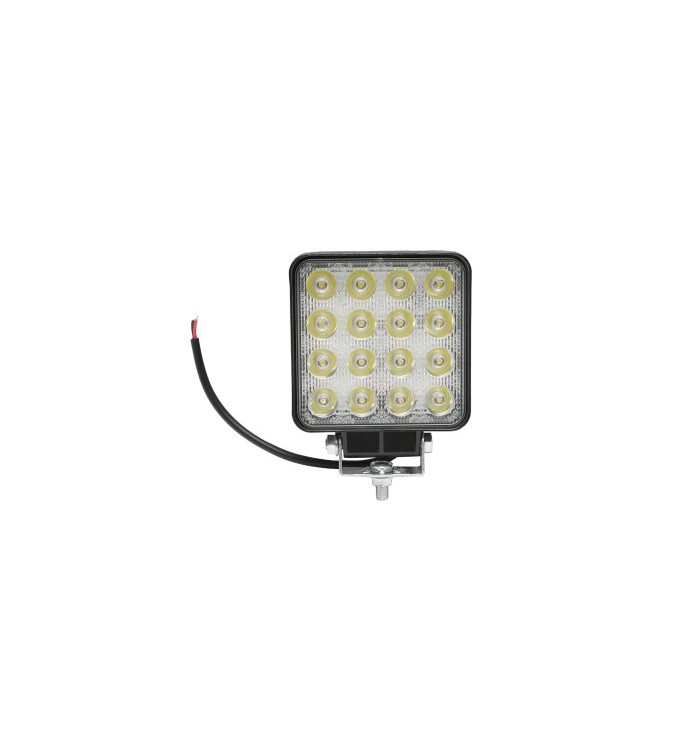 Lampa cu 16 LED-uri 10-30V 48W unghi radiere 30 de grade tip spot 108x108x57mm Cod: BK69017S