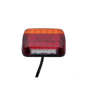 Set lampa spate LED 110x105 mm, 5 functii, iluminare numar, stanga-dreapta Cod: H5-363PC