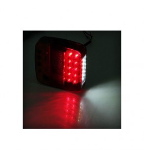 Set lampa spate LED 110x105 mm, 5 functii, iluminare numar, stanga-dreapta Cod: H5-363PC