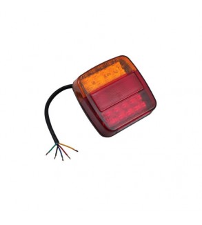 Set lampa spate LED 110x105 mm, 5 functii, iluminare numar, stanga-dreapta Cod: H5-363PC