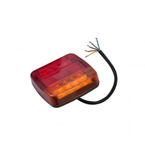 Set lampa spate LED 110x105 mm, 5 functii, iluminare numar, stanga-dreapta Cod: H5-363PC