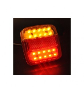 Set lampa spate LED 110x105 mm, 5 functii, iluminare numar, stanga-dreapta Cod: H5-363PC