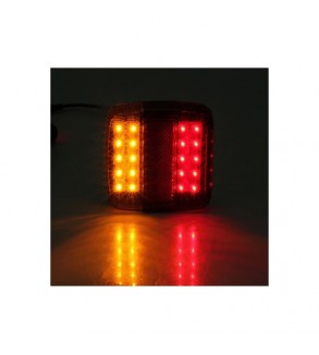 Set lampa spate LED 110x105 mm, 5 functii, iluminare numar, stanga-dreapta Cod: H5-363PC