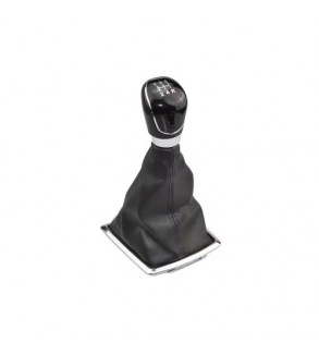 Maner si Manson schimbator  imitatie piele  compatibil Ford Focus MK2 cu 2 adaptoare pentru 5 si 6 viteze  Cod: SC-150