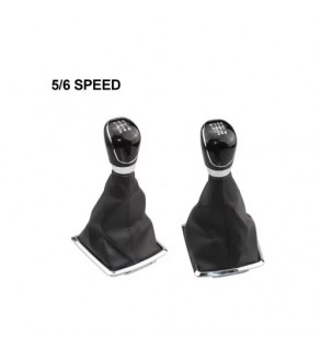 Maner si Manson schimbator  imitatie piele  compatibil Ford Focus MK2 cu 2 adaptoare pentru 5 si 6 viteze  Cod: SC-150