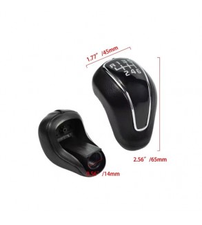 Maner  schimbator auto din plastic compatibil Hyundai IX25 cu 2 adaptoare pentru 5 si 6 viteze Cod: SC-174
