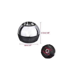 Maner  schimbator auto din plastic compatibil Fiat 500 2012-2018 cu 2 adaptoare pentru 5 si 6 viteze  Cod: SC-187