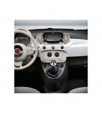 Maner  schimbator auto din plastic compatibil Fiat 500 2012-2018 cu 2 adaptoare pentru 5 si 6 viteze  Cod: SC-187
