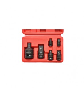 Trusa adaptoare antrenor clichet tubulare cu patrat 1-4, 3-8, 1-2, 3-4 inch 6 piese Cod: DISTS90