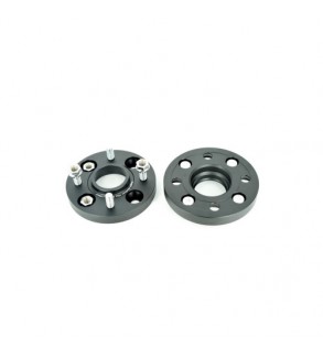 Distantier jante auto  4x108 de 20mm  63.3mm  Negru -  prindere dubla -  prezoane incluse