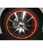 Abtibild jante culoarea rosu fluorescent. 0,64 cm X 9,6m