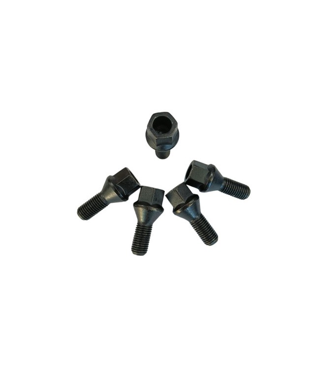 Prezoane Jante Aluminiu M12x1,5mm Negre , con drept , 26mm