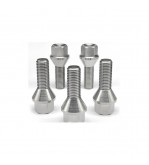 Prezoane pentru jante de aluminiu, M12x1,25 mm, cu con drept, disponibile Ã®n diferite lungimi, cap cheie 17