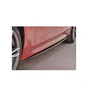 Set prelungiri ornament praguri laterale tuning, lungime 205cm, negru lucios  Cod: PRG1009-205 ( nu se trimit prin curier )