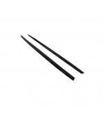 Set prelungiri ornament praguri laterale tuning, lungime 205cm, negru lucios  Cod: PRG1009-205 ( nu se trimit prin curier )