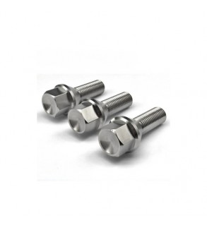 Prezoane pentru jante de aluminiu, M12x1,25 mm, cu con drept, lungime 28 mm, cap cheie 17 Cod: B127