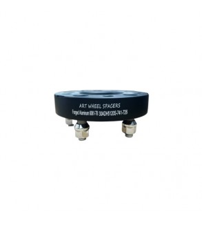 Distantier jante auto  5x120  25mm Negru , prindere dubla  cu piulite incluse M14x1.5  74.1-72.6  Cod: DST3006