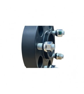 Distantier jante auto  5x120  25mm Negru , prindere dubla  cu piulite incluse M14x1.5  74.1-72.6  Cod: DST3006