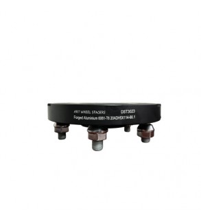 Distantier jante auto 5x114.3 20mm Negru prindere dubla cu piulite  M12x1,5 - 66,1 Cod: DST3023