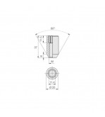 Piulite pentru jante de aluminiu , M12x1,25 mm, cap cheie ingropat, lungime 37 mm Cod: N600