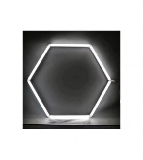 Set lumini LED hexagonale 42W 6000K alb rece pentru garaj-atelier  Cod: HEX4