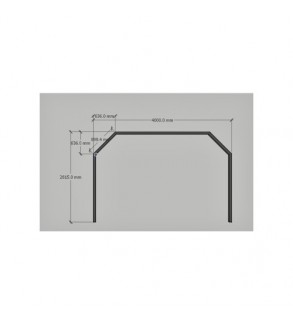 Tunel LED detailing auto 1470W, 6000K alb rece, 4000x5244 mm Cod: HEX5