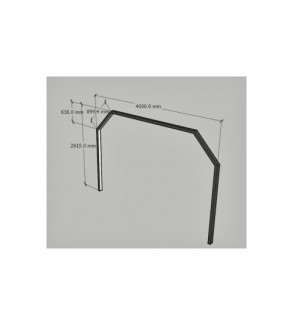 Tunel LED detailing auto 1470W, 6000K alb rece, 4000x5244 mm Cod: HEX5