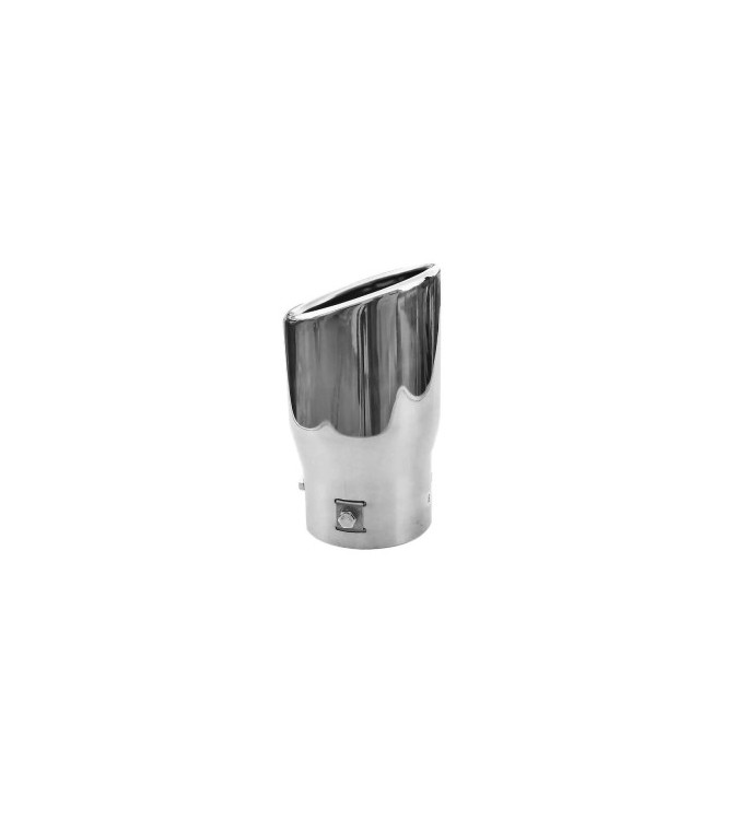 Ornament toba inox Premium, model tesit cu perforatii, intrare 6.5 cm, iesire 6.9 cm, lungime 15 cm Cod: 7656G Ornament toba inox Premium, model tesit cu perforatii, intrare 6.5 cm, iesire 6.9 cm, lungime 15 cm Cod: 7656G