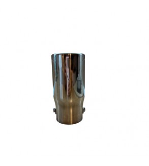 Ornament toba inox Premium, intrare 6.5 cm, lungime 15.5 cm, diametru exterior 7.5 cm Cod: 7657G