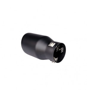 Ornament toba inox negru mat Premium, intrare 6.3 cm, diametru exterior 8.9 cm Cod: MS160-8926MXH