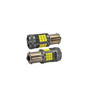Bec auto o faza BA15S 3030 36SMD 30W CANBUS cu ventilator, 12Vâ€“24V, nonpolar, lumina alba 3000 lm Cod: JSUN58
