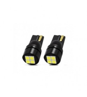 Bec LED T10 4LED 3030 4W 12V CANBUS, lumina alba 380 lm Cod: JSUN17