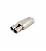Toba sport inox dubla, diametru intrare 60 mm, lungime totala 550 mm, corp 320 mm Cod: 801212-7676P